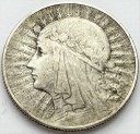 5 zł złotych Głowa kobiety 1933, stan 3