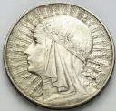 10 zł złotych Głowa kobiety 1933, stan 3+
