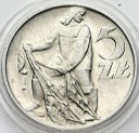 Rybak 1959 5 zł złotych z Rybakiem, stan 2