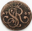 SAP 1 gr grosz 1767, stan 4