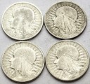 LOT 4 x 2 zł Głowa kobiety, INWESTYCJA AG SREBRO