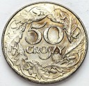50 gr, pięćdziesiąt groszy 1938, stan 1-