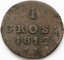 1 gr, jeden grosz 1812, stan 3