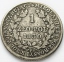 1 Złoty 1830 FH Kropki po zło i pol RZADKA, stan 3