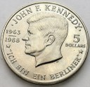 Niue 5 dolarów 1988 Kennedy Berliner