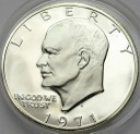 1 dolar USA 1971 Eisenhower SREBRO, stan L