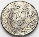 50 gr pięćdziesiąt groszy 1938, stan 1-