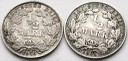 LOT 2 x 1/2 marki Niemcy 1905-1918