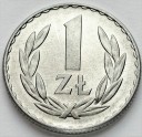 1 zł, jeden złoty 1949 AL, stan 1/1-, RZADKA