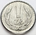 1 zł, jeden złoty 1965, stan 1-, ŁADNA