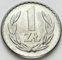 1 zł, jeden złoty 1966, stan 1-, ŁADNA