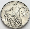 5 zł, pięć złotych z Rybakiem 1960 Rybak stan 1/1-