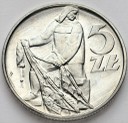 5 zł, pięć złotych z Rybakiem 1971 Rybak stan 1