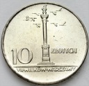 10 zł, złotych 1966 MAŁA Kolumna Zygmunta stan 1-