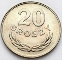 20 gr, dwadzieścia groszy 1949, MN, stan 1- RZADKA