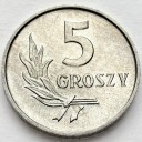 5 gr, pięć groszy 1960, stan 1