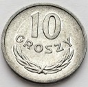 10 gr, dziesięć groszy 1967, stan 1/1-