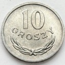 10 gr, dziesięć groszy 1969, stan 1-/1