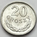 20 gr, dwadzieścia groszy 1968, stan 1