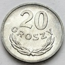 20 gr, dwadzieścia groszy 1969, stan 1-