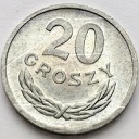 20 gr, dwadzieścia groszy 1972, stan 1/1-