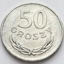 50 gr, pięćdziesiąt groszy 1972, stan 1/1-