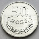 50 gr, pięćdziesiąt groszy 1974, stan 1/1-