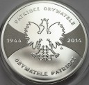 20 zł 2014 Patrioci 1944 Obywatele 2014, stan L