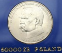 50000 zł, złotych 1988 JÓZEF PIŁSUDSKI, stan 1-