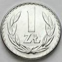 1 zł, jeden złoty 1975 BZ, stan 1