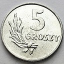 5 gr, pięć groszy 1949 AL, stan 1-/1