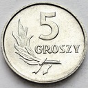 5 gr, pięć groszy 1963, stan 1