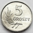 5 gr, pięć groszy 1967, stan 1-
