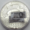 Austria 2001 medal banknot 20 szylingów Daffinger