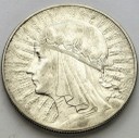 10 zł złotych Głowa kobiety 1932, stan 3+