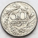 50 gr, pięćdziesiąt groszy 1938, stan 1-