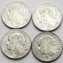 LOT 4 x 5 zł Głowa kobiety