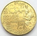 2 zł, złote 1998 Skłodowska Polon i Rad, stan 1-