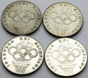 LOT 4 x 200 zł 1976 OLIMPIADA INWESTYCJA SREBRO