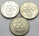 LOT 3 x 200 zł 1976 OLIMPIADA INWESTYCJA SREBRO