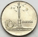 10 zł, złotych 1966 MAŁA Kolumna Zygmunta, stan 1-