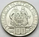 100 zł 1966 Mieszko Dąbrówka Millenium, stan 1
