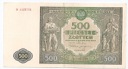 1946 500 zł złotych seria B, stan 3+