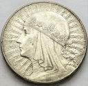 10 zł złotych Głowa kobiety 1932, stan 3