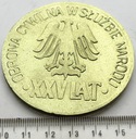 Medal Obrona Cywilna w Służbie Narodu żółty