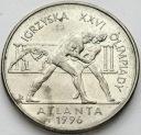 2 zł, złote 1995, Atlanta Zapasy, stan 2