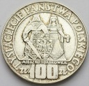 100 zł 1966 Mieszko Dąbrówka Millenium, stan 1-