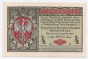 1917 1/2 mkp pół marki polskiej, seria B Generał