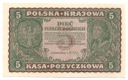 1919 5 Pięć Marek Polskich II Serja BY, stan 1-