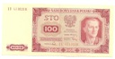 1948 100 zł, Sto Złotych, seria IU stan 3